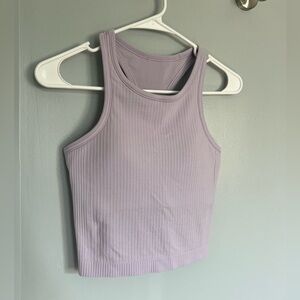 Lululemon Ebb to Street Cropped Racerback Tank - Lilac Ether